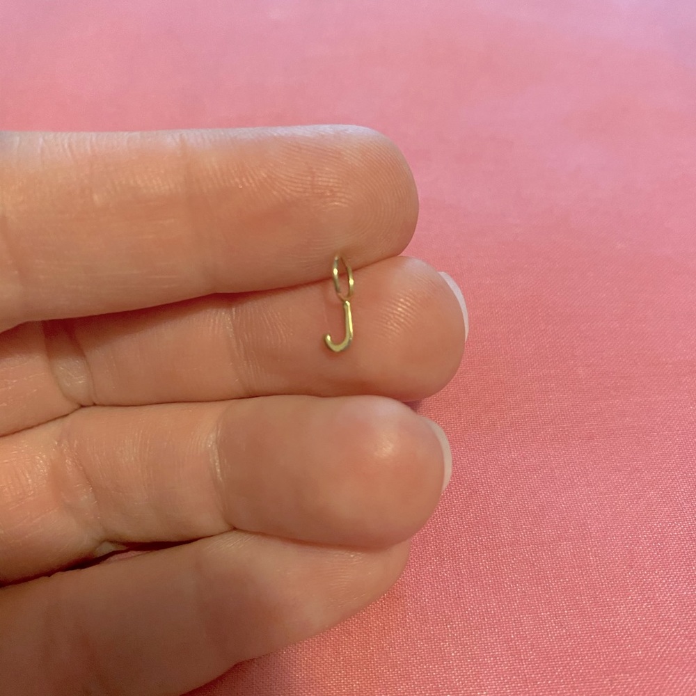 Amarilo 14k gold “J” charm